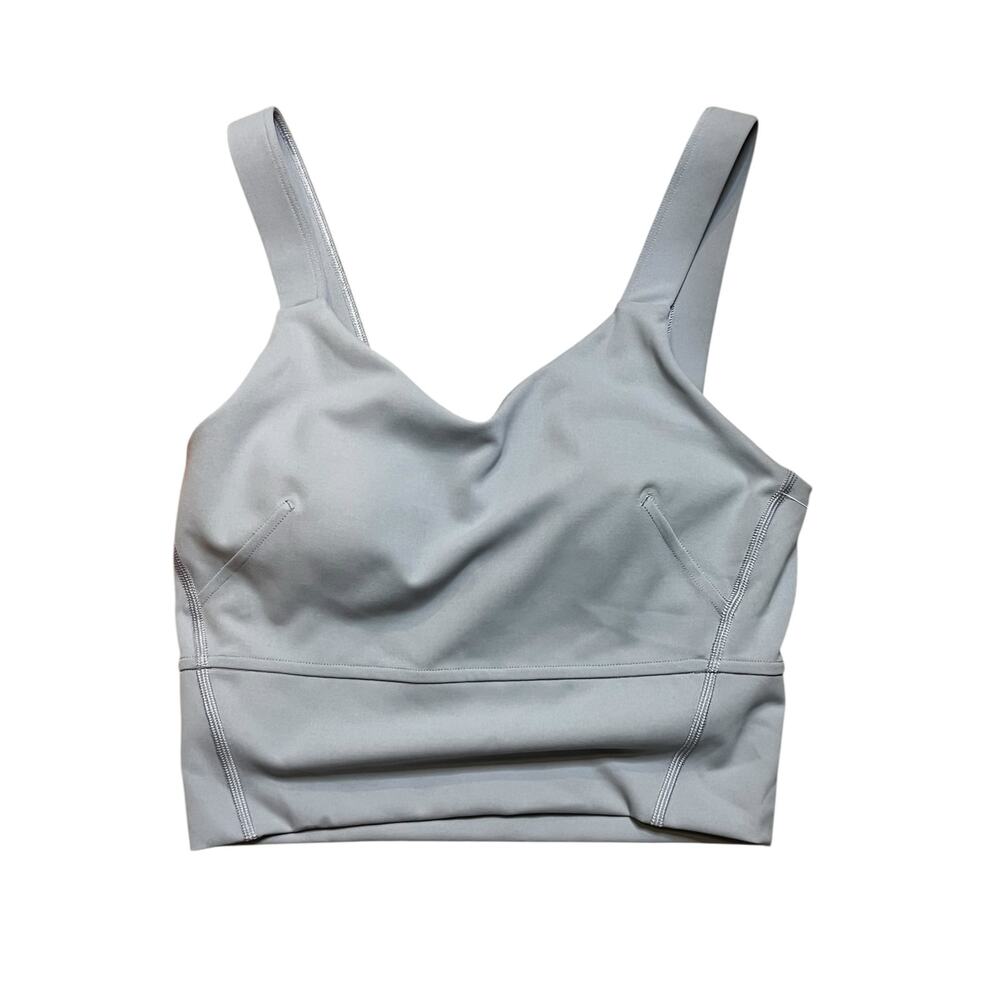 lululemon wunder train straight strap tank size 2 Chambray Blue